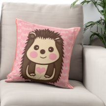 Liefdevolle Hedgehog met kleine meisjesnaam