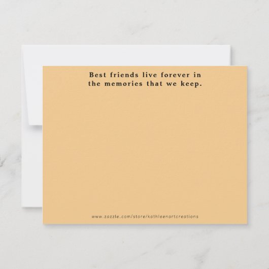 Liefdevolle herinnering aan een Wenskaart Kaart (Achterkant)