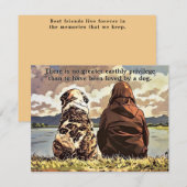 Liefdevolle herinnering aan een Wenskaart Kaart (Voorkant / Achterkant)