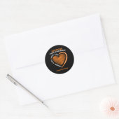 Liefdevolle herinnering aan mijn kleinzoon leukemi ronde sticker (Envelop)