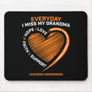 Liefdevolle herinnering aan mijn oma leukemie bewu muismat