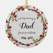 Liefdevolle herinnering aan papa | Activiteiten in Keramisch Ornament (Voorkant)
