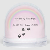 Liefdevolle herinnering aan teckel sneeuwbol (Achterkant)