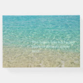 Liefdevolle herinnering Beach Water Shore begrafen Gastenboek (Achterkant)