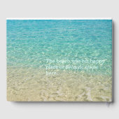 Liefdevolle herinnering Beach Water Shore begrafen Gastenboek (Achterkant)