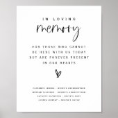 Liefdevolle herinnering bruiloft familie Memorial  Poster (Voorkant)