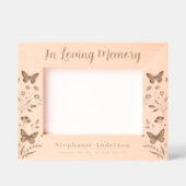 Liefdevolle herinnering Floral Custom Wood Afbeeld Gegraveerde Lijstjes (Voorkant)