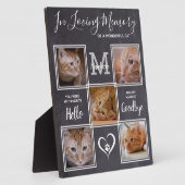 Liefdevolle Herinnering Gepersonaliseerde Kat Huis Fotoplaat (Zijkant)