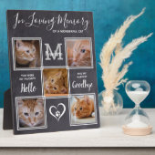Liefdevolle Herinnering Gepersonaliseerde Kat Huis Fotoplaat (Zijkant)