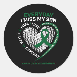 Liefdevolle herinnering geschenken missen mijn zoo ronde sticker