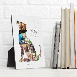 Liefdevolle Herinnering Hond Foto Collage Huisdier Fotoplaat