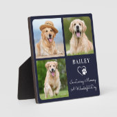 Liefdevolle Herinnering Huisdier Hond Herdenkings  Fotoplaat (Voorkant)