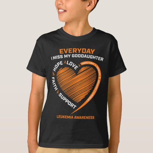 Liefdevolle herinnering in herinnering peetdochter t-shirt (Voorkant)