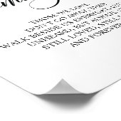 Liefdevolle Herinnering In Onze Hart Herdenkingsbo Poster (Hoek)