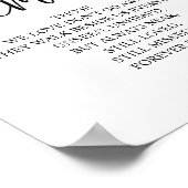 Liefdevolle Herinnering In Onze Hart Herdenkingste Poster (Hoek)