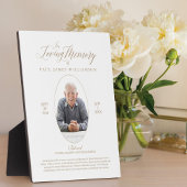 Liefdevolle Herinnering Script & Foto Memorabilia Fotoplaat