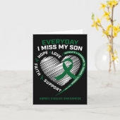 Liefdevolle Herinneringscadeaus Miste Mijn Zoon Ni Kaart (Gele Bloem)