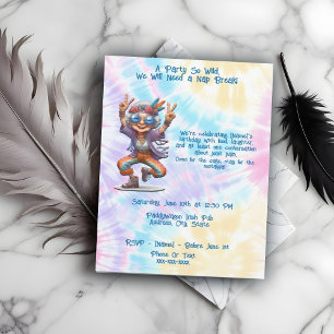 Liefdevolle Hippie Verjaardagsfeest Dancing Boho Kaart