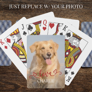 Liefdevolle Hondenfoto Persoonlijk  Pokerkaarten