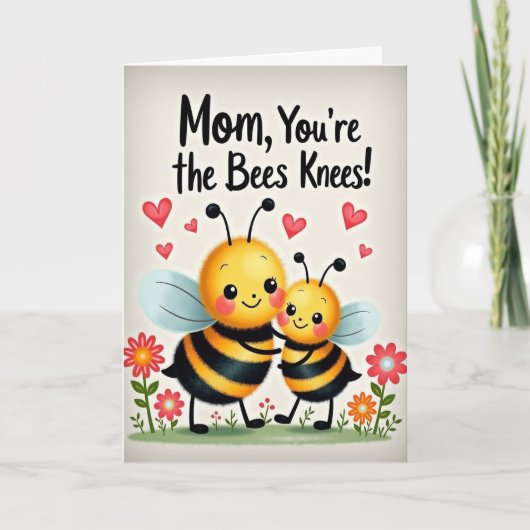 Liefdevolle Insecten Moederdagkaart Kaart (Voorkant)