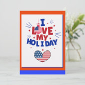 Liefdevolle kaart voor de patriottische feestdag (Staand voorkant)