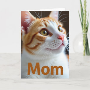 Liefdevolle katportretkaart kaart