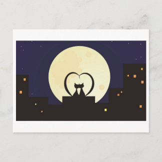 liefdevolle katten briefkaart