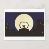 liefdevolle katten briefkaart (Voorkant)