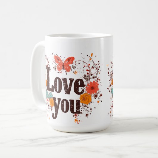 Liefdevolle Keramische Mok (Voorkant links)