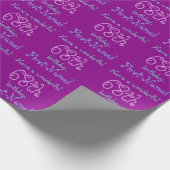 Liefdevolle, kleurrijke 68e verjaardag inpakpapier (Hoek)