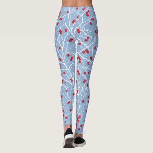 Liefdevolle Knuffelen Chickadees Paar Leggings (Achterkant)
