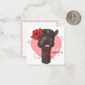 Liefdevolle Lama Notitiekaartje (Voorkant / Achterkant in situ)