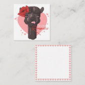 Liefdevolle Lama Notitiekaartje (Voorkant / Achterkant)