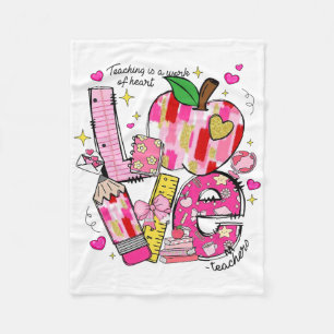 Liefdevolle leraren Onderwijzen Is Een Werk Van Ha Fleece Deken