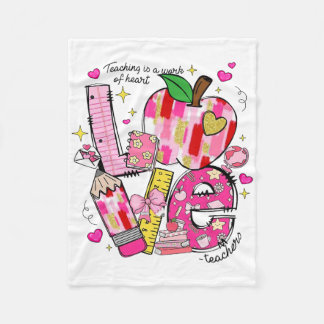 Liefdevolle leraren Onderwijzen Is Een Werk Van Ha Fleece Deken