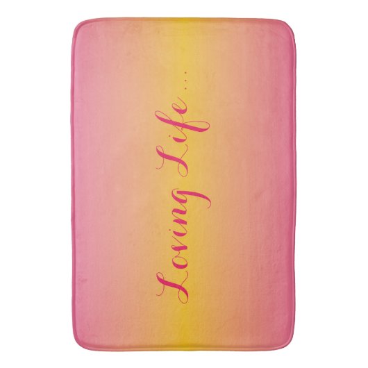 Liefdevolle levensmat badmat (Voorkant Verticaal)