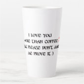 Liefdevolle liefde koffie latte mok (Voorkant)