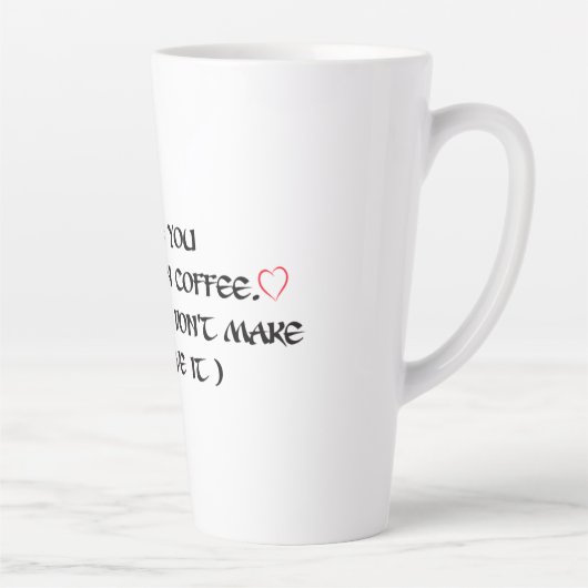 Liefdevolle liefde koffie latte mok (Rechts)
