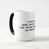 Liefdevolle liefde koffie mok (Voorkant links)