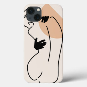 Liefdevolle lijnkunst Case-Mate iPhone case