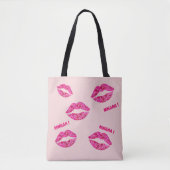 Liefdevolle lippen 01 MWAAA! Tote Bag (Voorkant)