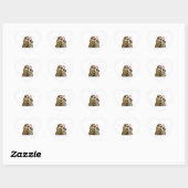 liefdevolle luiaard hart sticker (Vel)