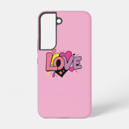 Liefdevolle moderne aquarel kunstzinnige Valentijn Samsung Galaxy Hoesje