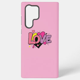 Liefdevolle moderne aquarel kunstzinnige Valentijn Samsung Galaxy Hoesje