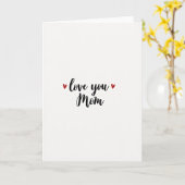 Liefdevolle Moeder Handgeschreven Kaart (Gele Bloem)