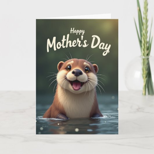 Liefdevolle Moederdag Blijde Kunstkaart Kaart (Voorkant)