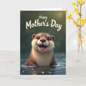 Liefdevolle Moederdag Blijde Kunstkaart Kaart (Gele Bloem)