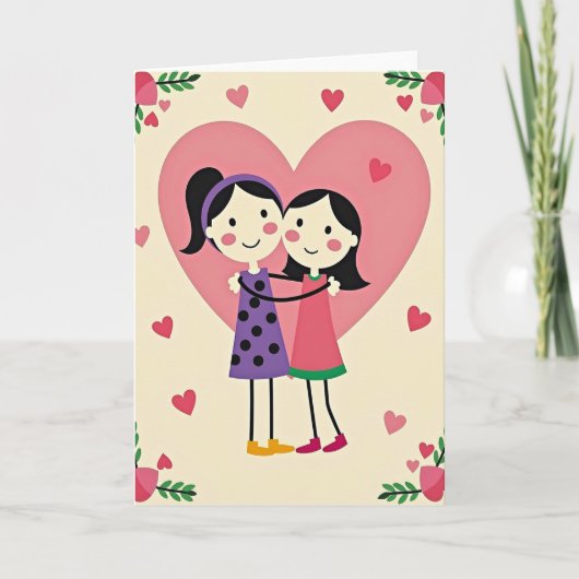 Liefdevolle Moederdag Cijfers Kaart (Voorkant)