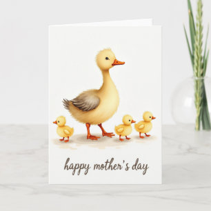 Liefdevolle Moederdag Watervogels Kaart