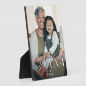 Liefdevolle Nana Kleinkind Foto Geschenk Fotoplaat (Zijkant)